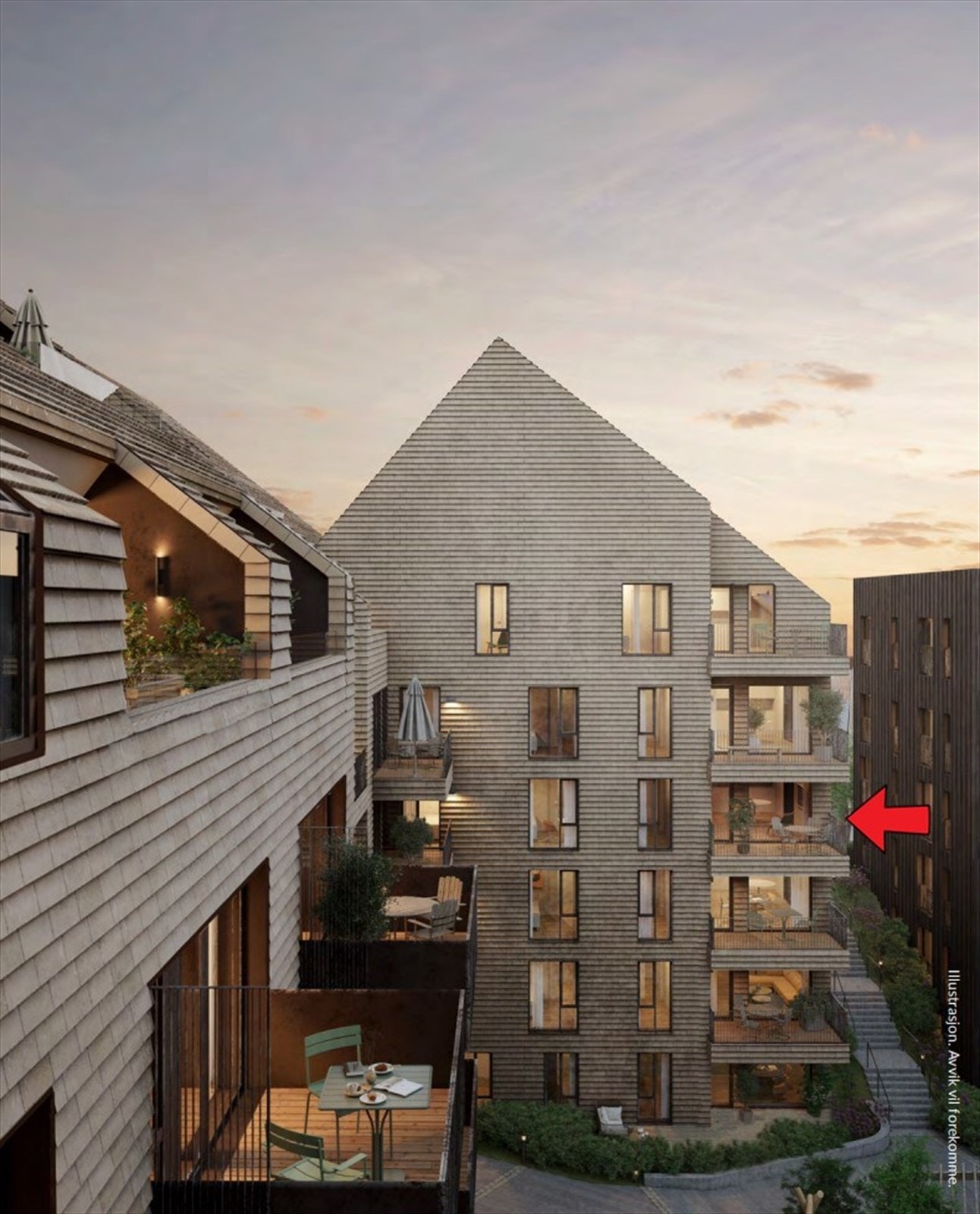 Illustrasjon fasader. Avvik kan forekomme. Galleribilde