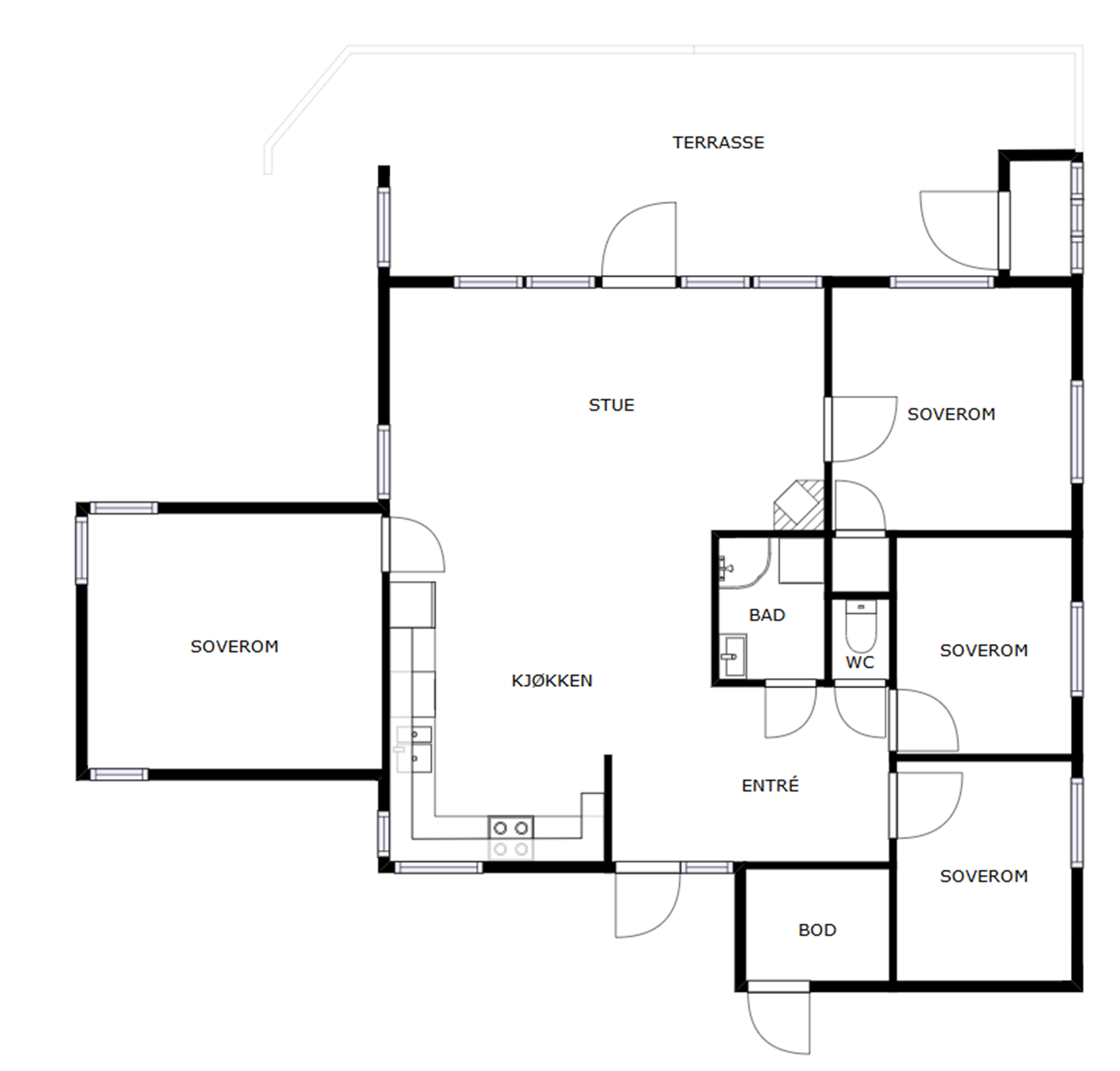 Planskissen er veiledende. Galleribilde