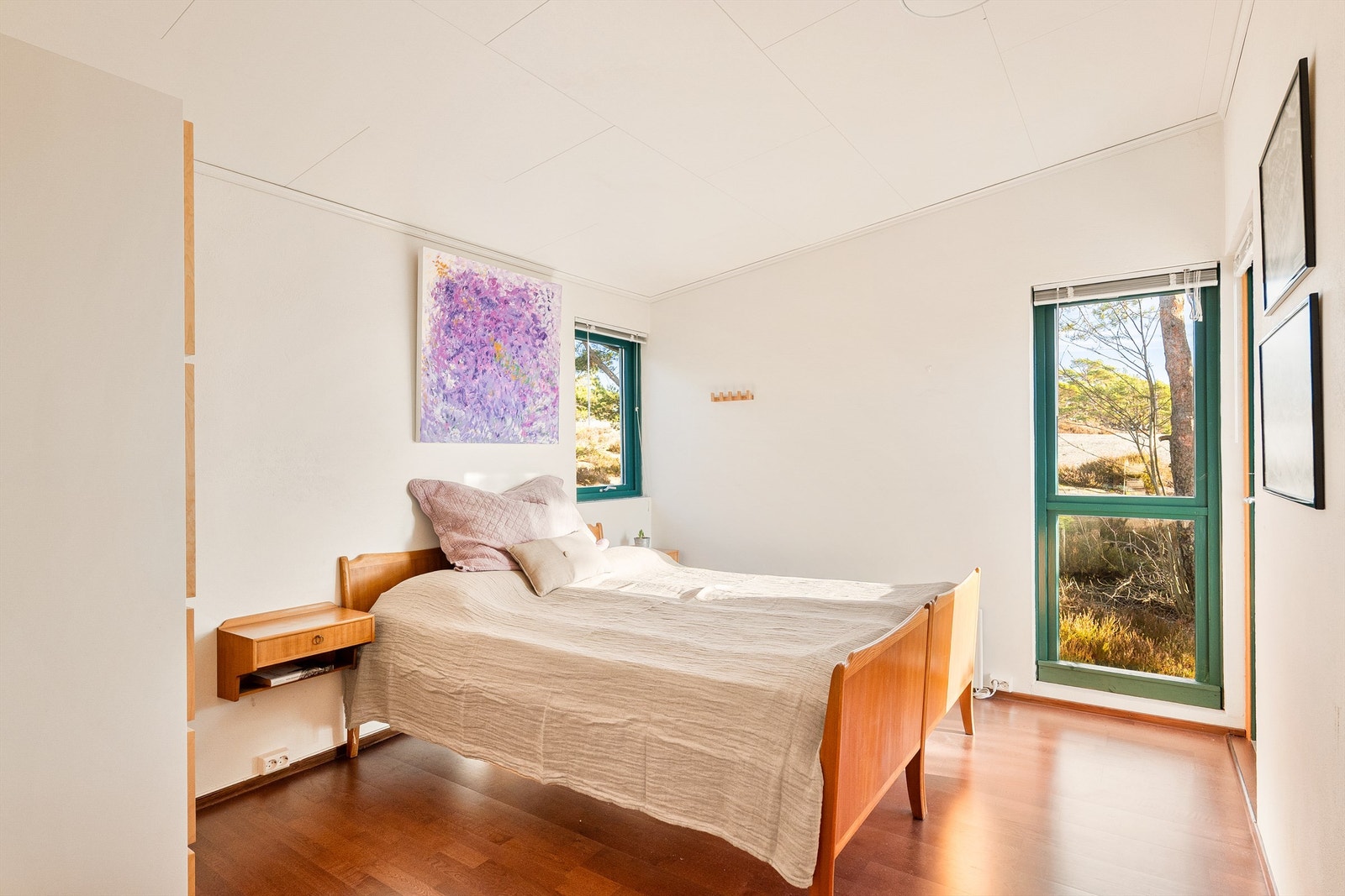 Nytt hovedsoverom ble tilbygget hytta i 2010. Galleribilde