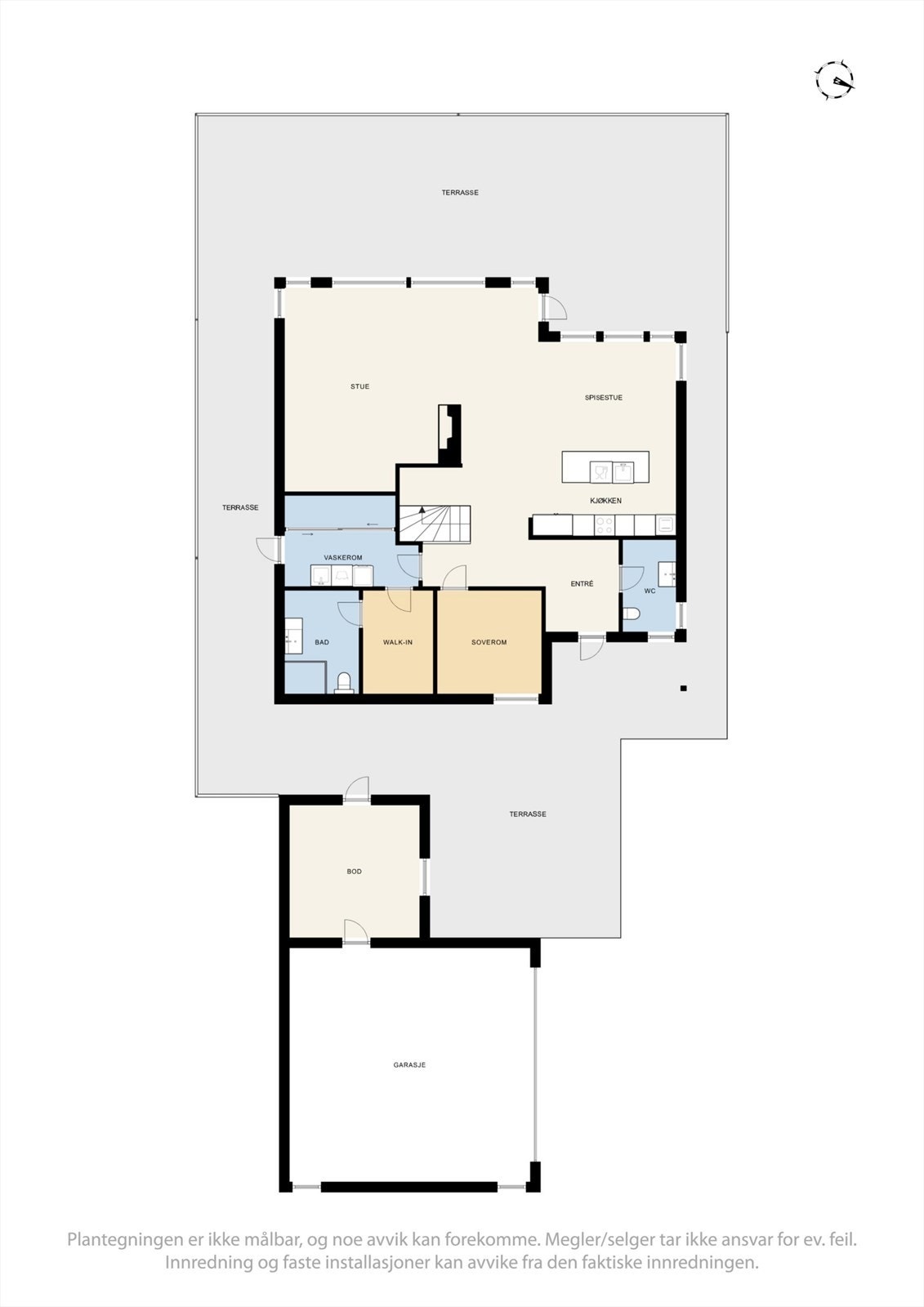 Plantegning 1.etg. Galleribilde