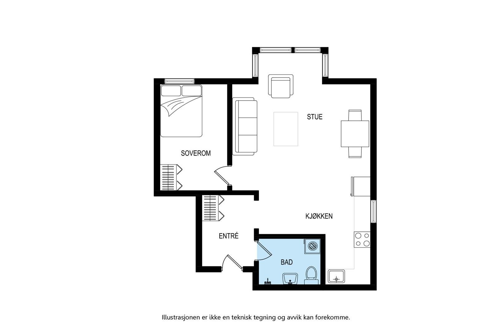 Plantegning Galleribilde