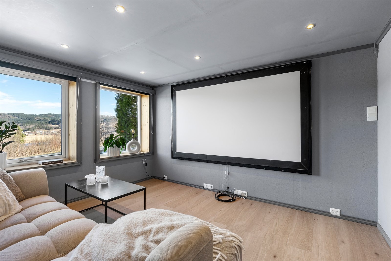 Store vindusflater gir godt lysinnslipp og utsikt over dalen. Galleribilde