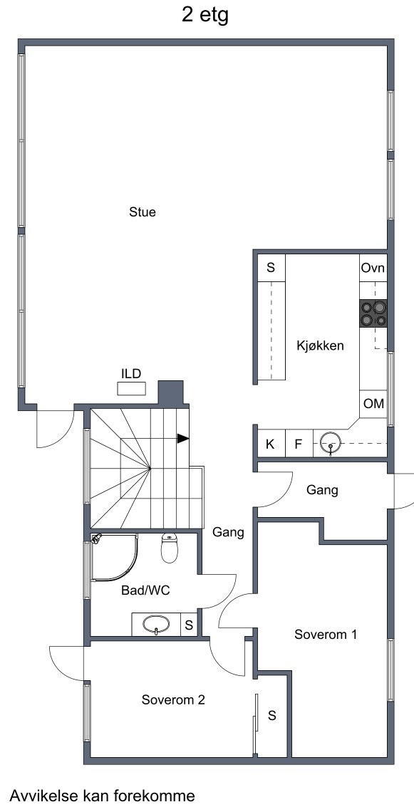 Dagens bruk av hovedetasjen. Galleribilde