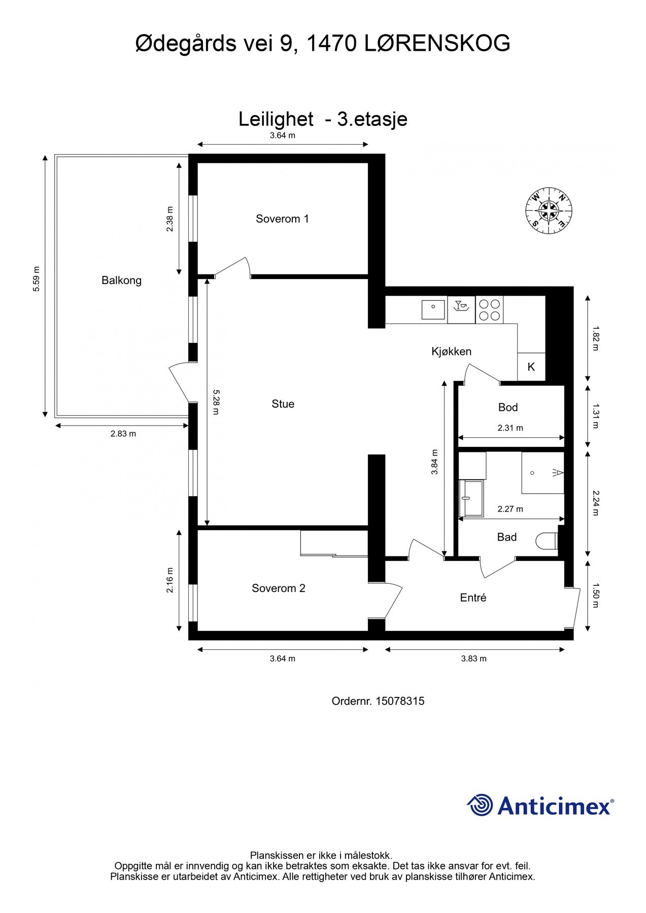 Planskisse Galleribilde