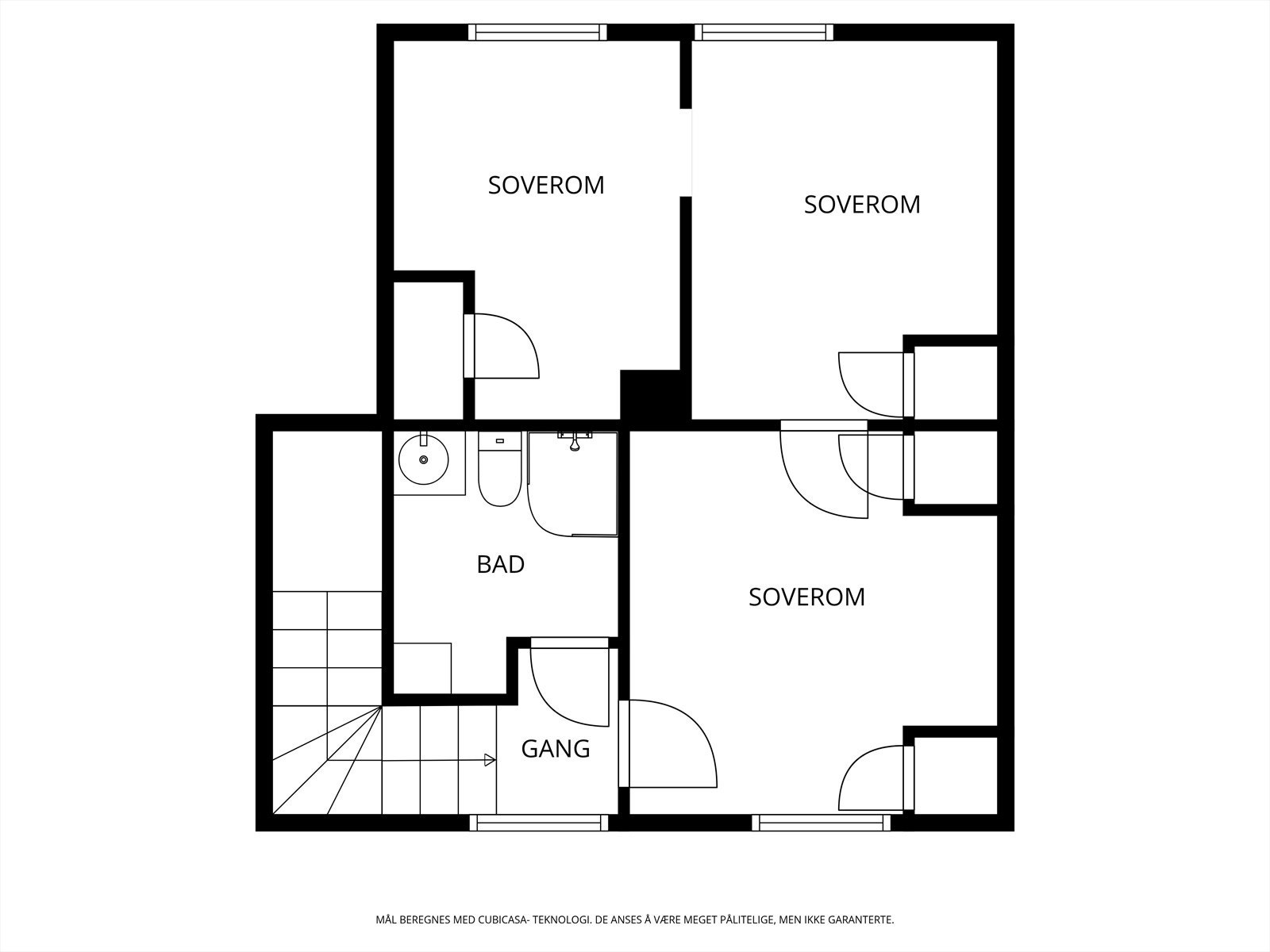 Plantegning 2. etasje Galleribilde