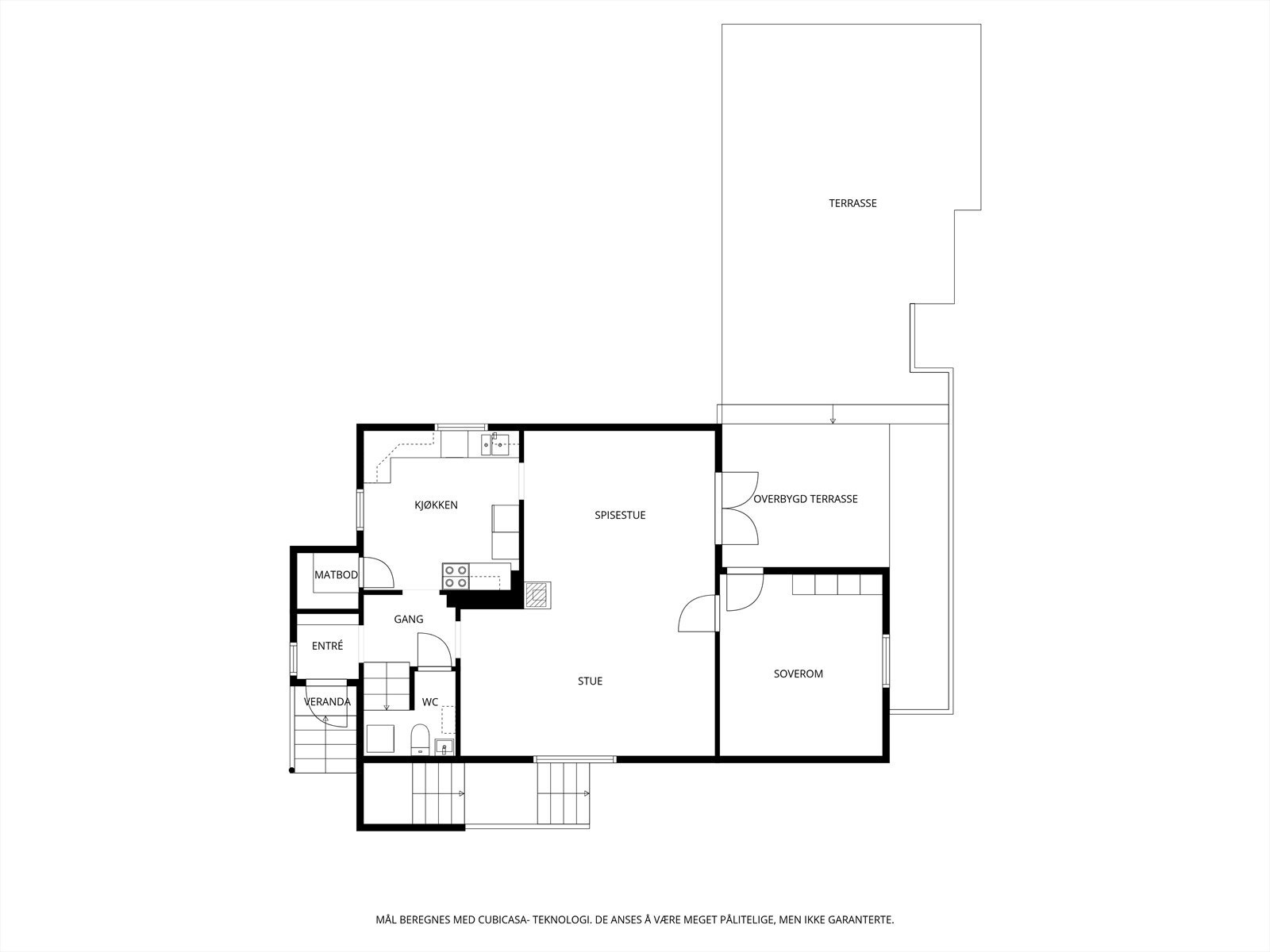 Plantegning 1. etasje Galleribilde