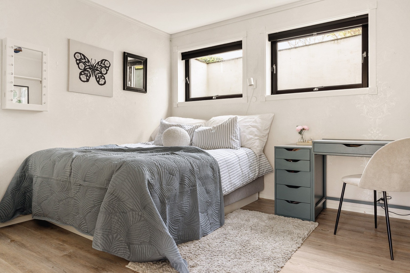 Underetasjen har to gode soverom på 11,5 og 11,8 kvm. Galleribilde