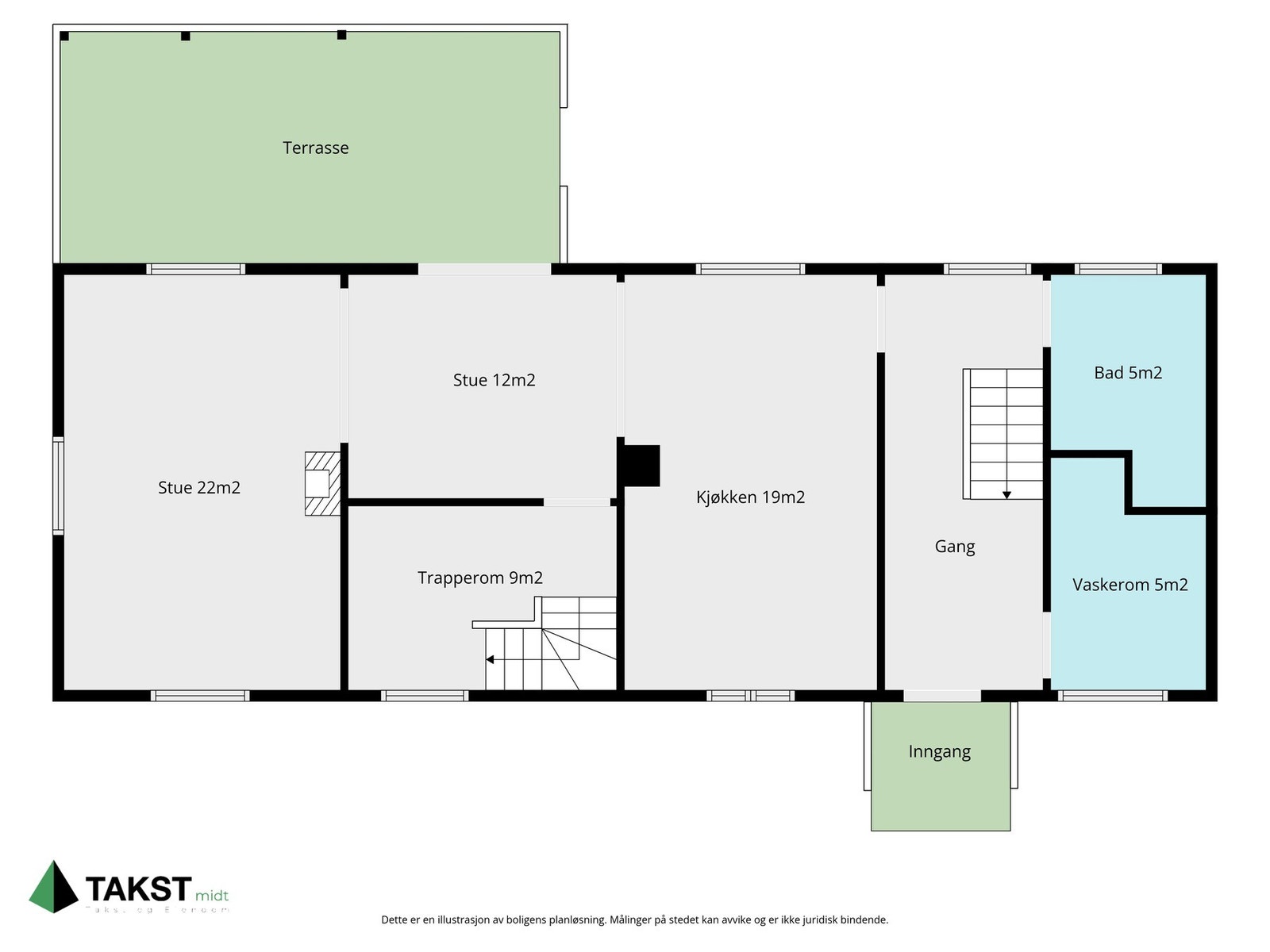 Hovedplan i våningshuset. Galleribilde