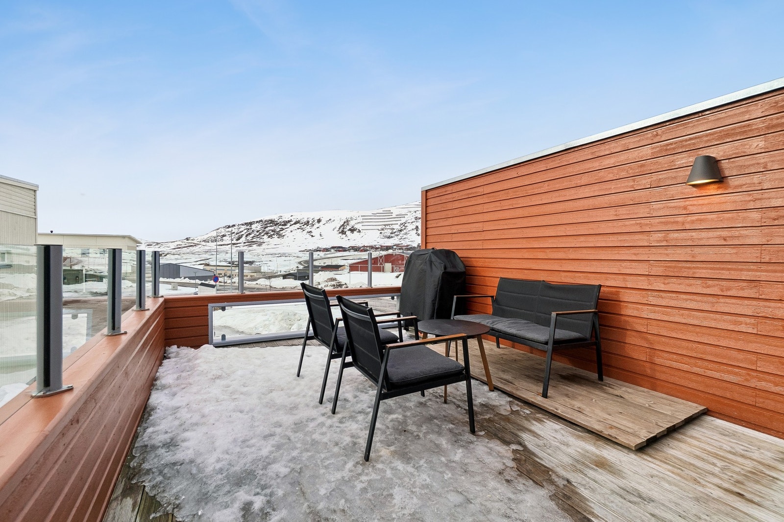 Her kan du skape en trivelig uteseksjon i en mer tilbaketrukket omgivelse. Galleribilde