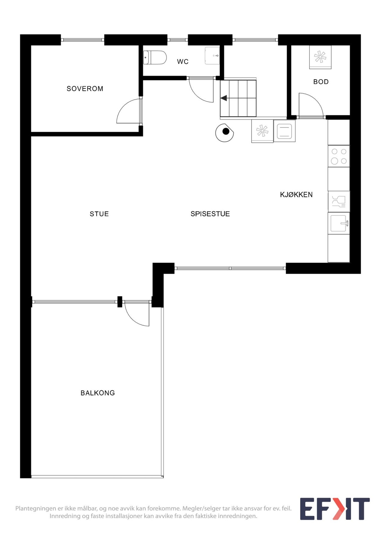 Planløsning - 2. etasje. Galleribilde