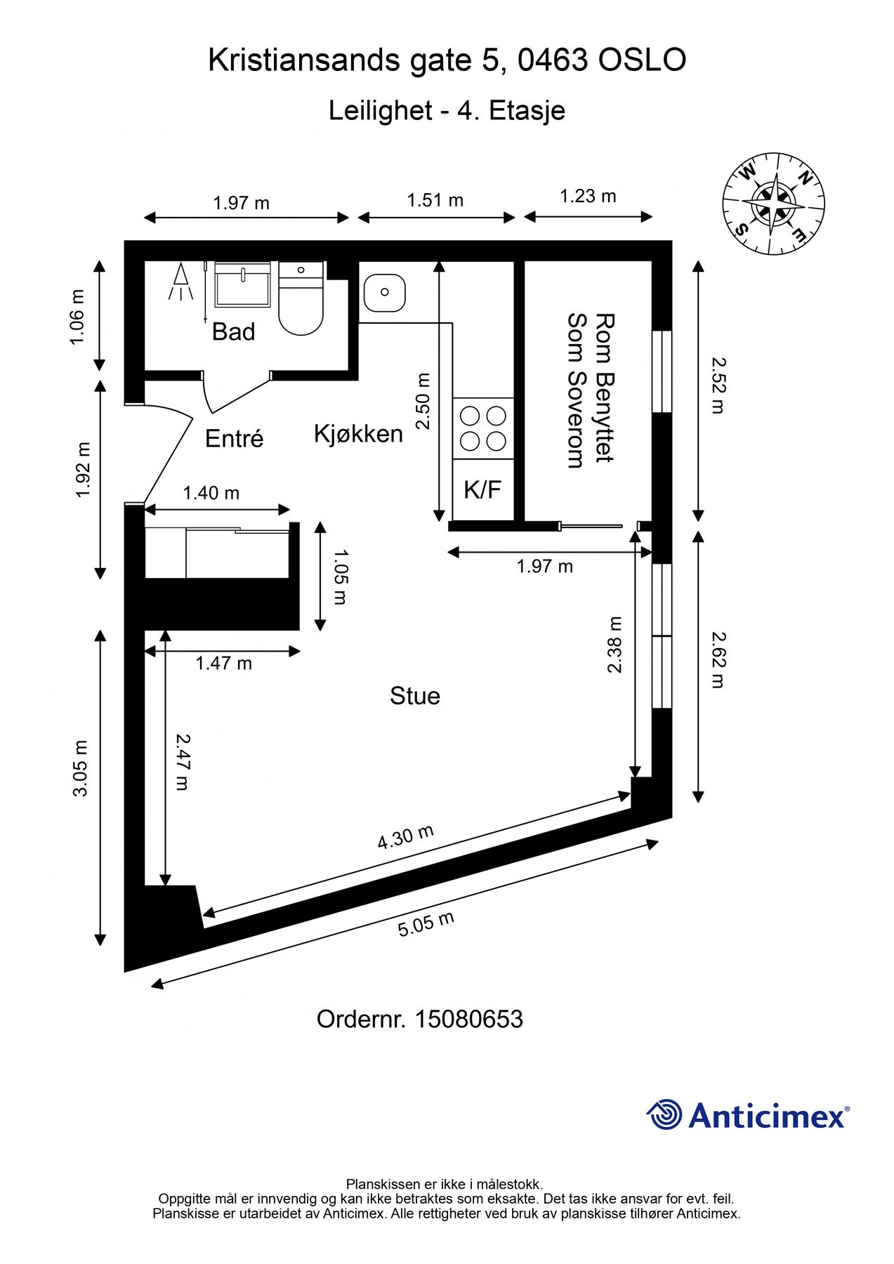 Leiligheten disponerer også en loftbod på 7m² gulvareal og en kjellerbod på 1m². Galleribilde