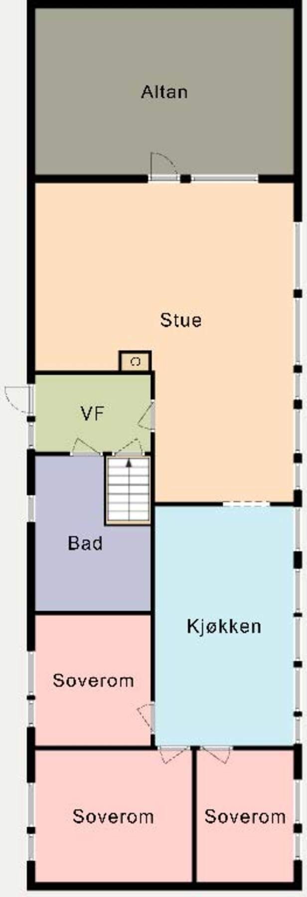 Planskisse 1. Etasje. Galleribilde