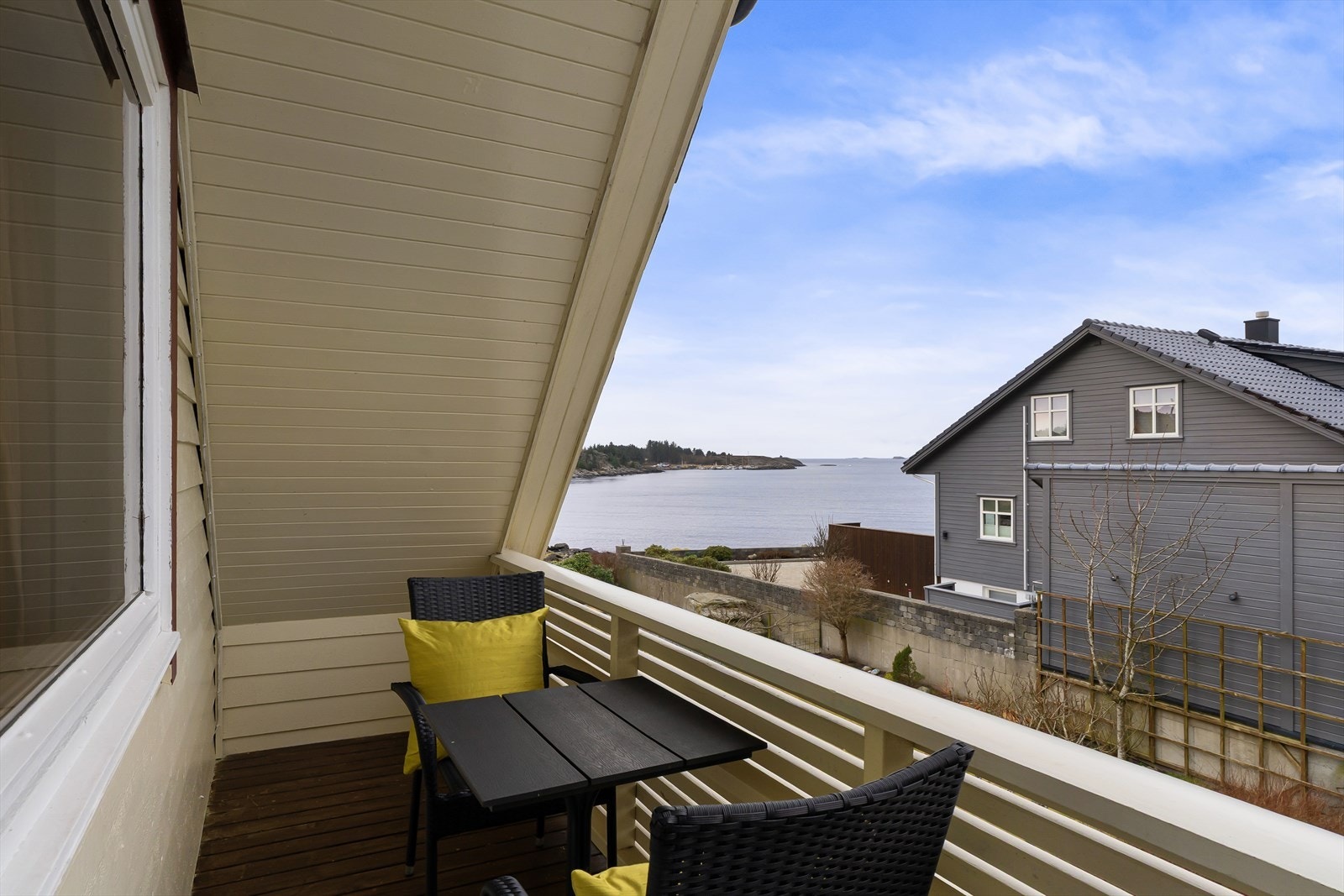 Fin utsikt fra balkongen Galleribilde