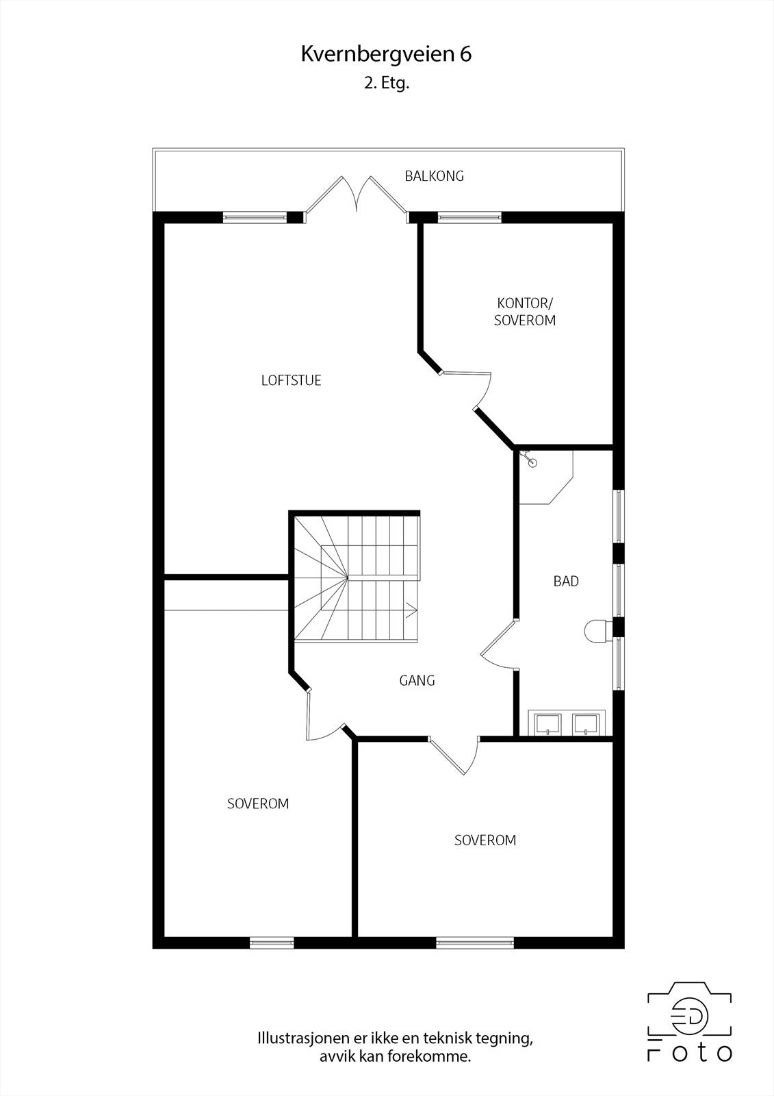 Plantegning 2.etasje Galleribilde