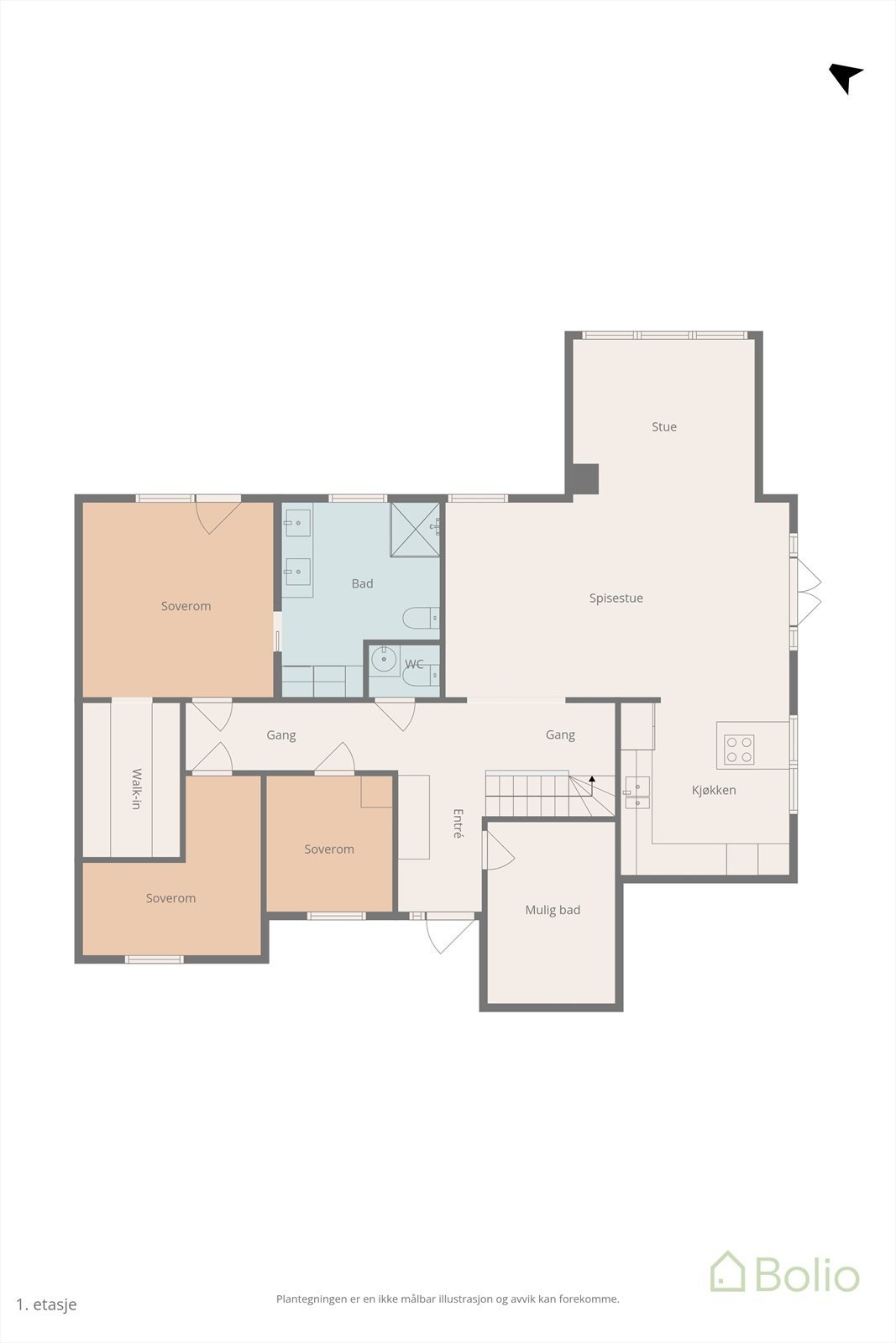 Plantegning Galleribilde