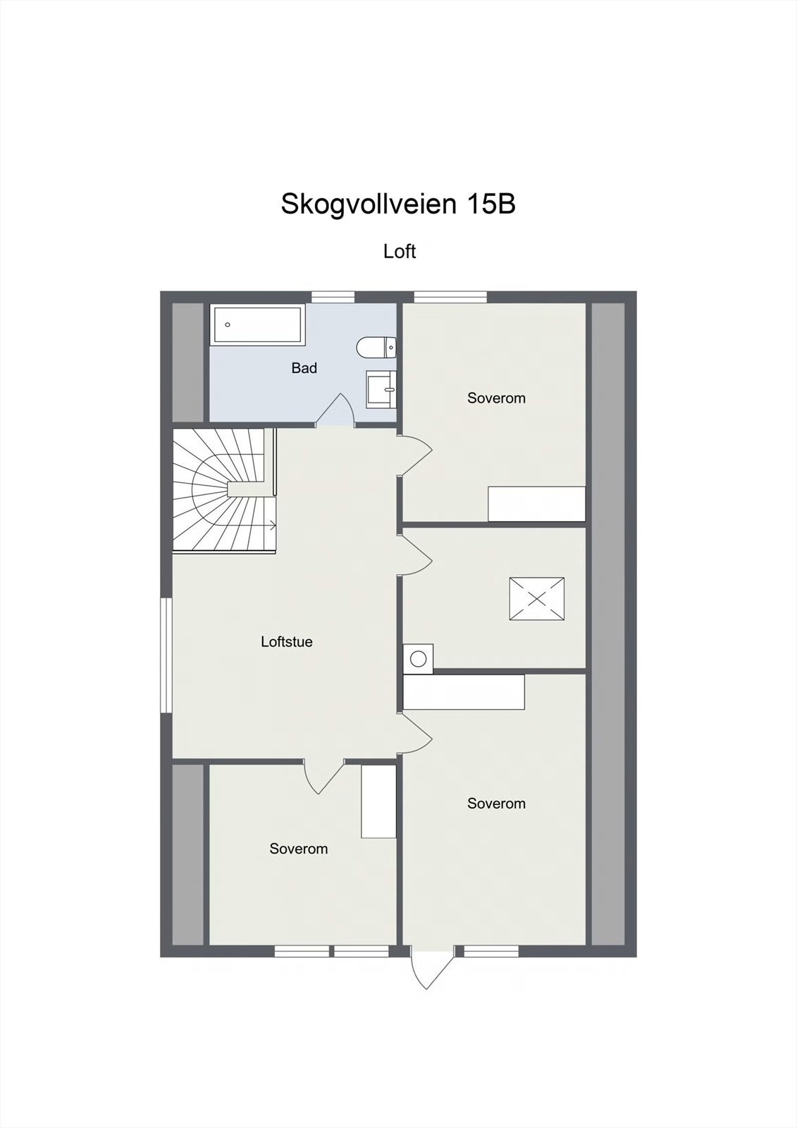 Plantegning 2. etasje Galleribilde