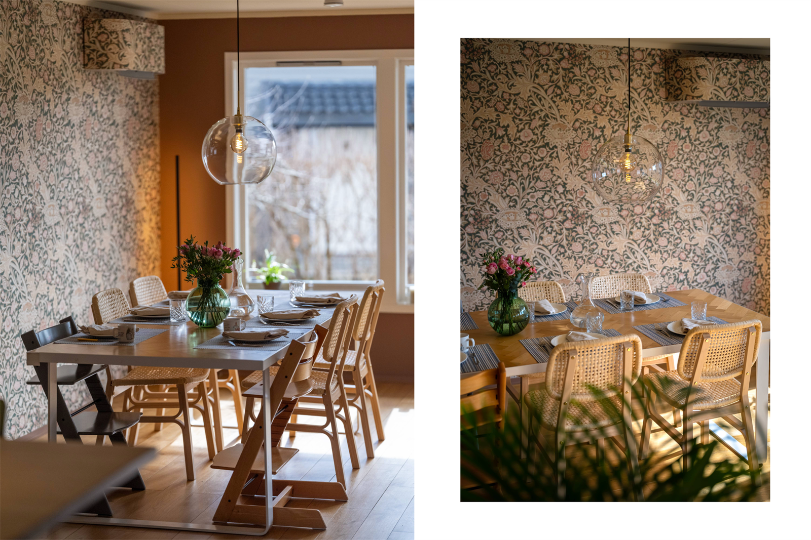 Spisestuen er stor tilp å ha langbord på daglig basis Galleribilde