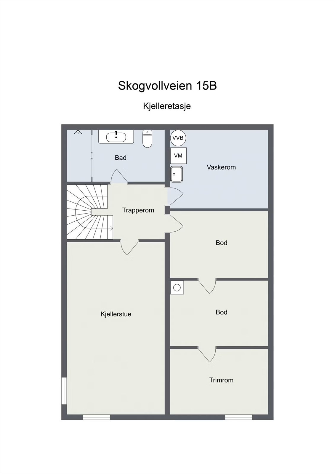 Plantegning kjeller Galleribilde