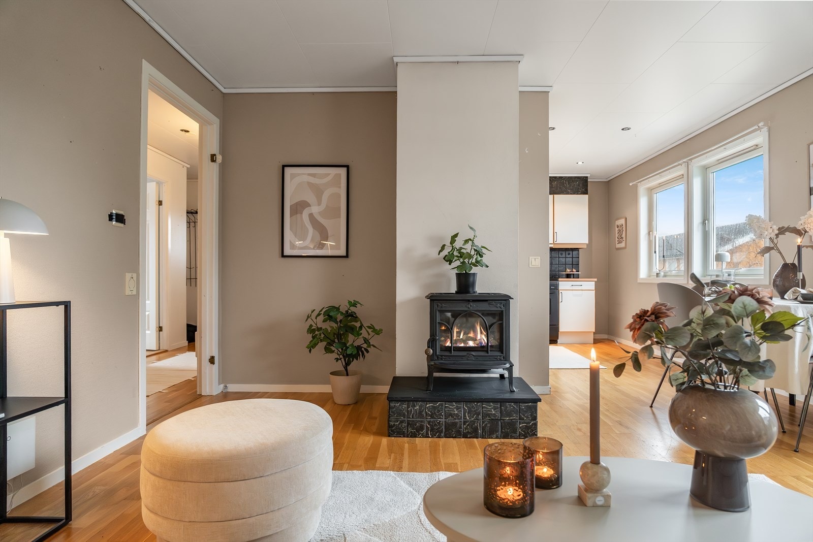 Vedfyr som sikrer deg en behagelig innetemperatur på de ekstra kalde dagene. Galleribilde