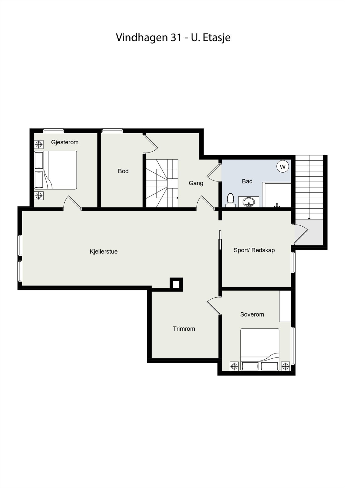 Underetasje. Galleribilde