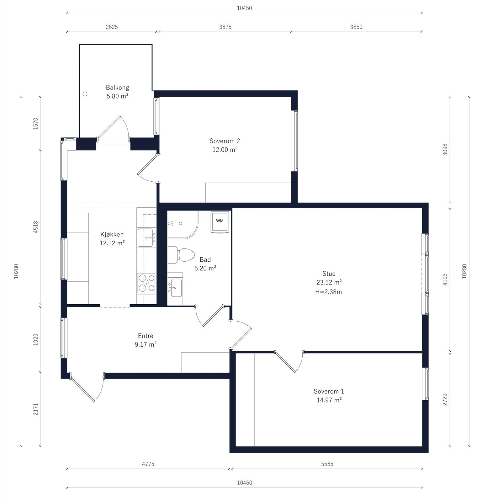 Plantegning Galleribilde