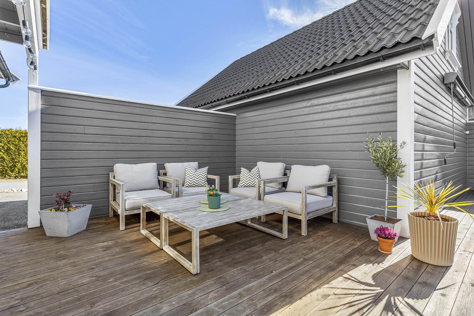 Gode solforhold nytes lunt og avskjermet Galleribilde