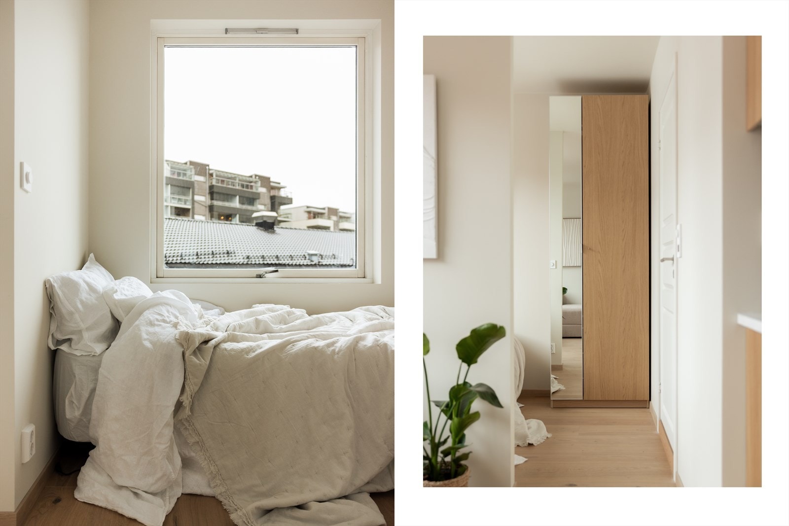 Sovealkoven gir plass til seng og garderobeskap Galleribilde