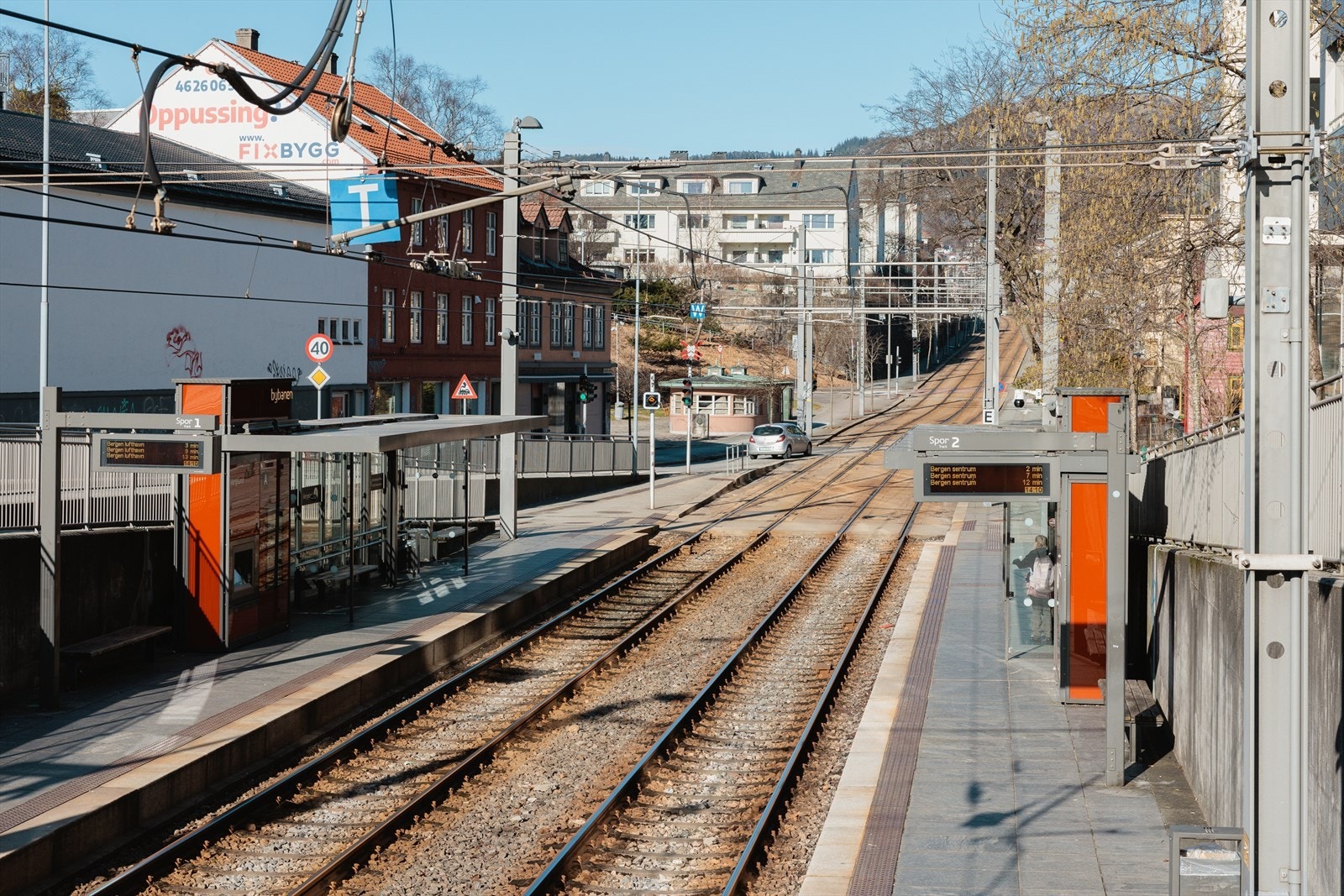 Nærmeste bybanestopp ligger like over gaten Galleribilde