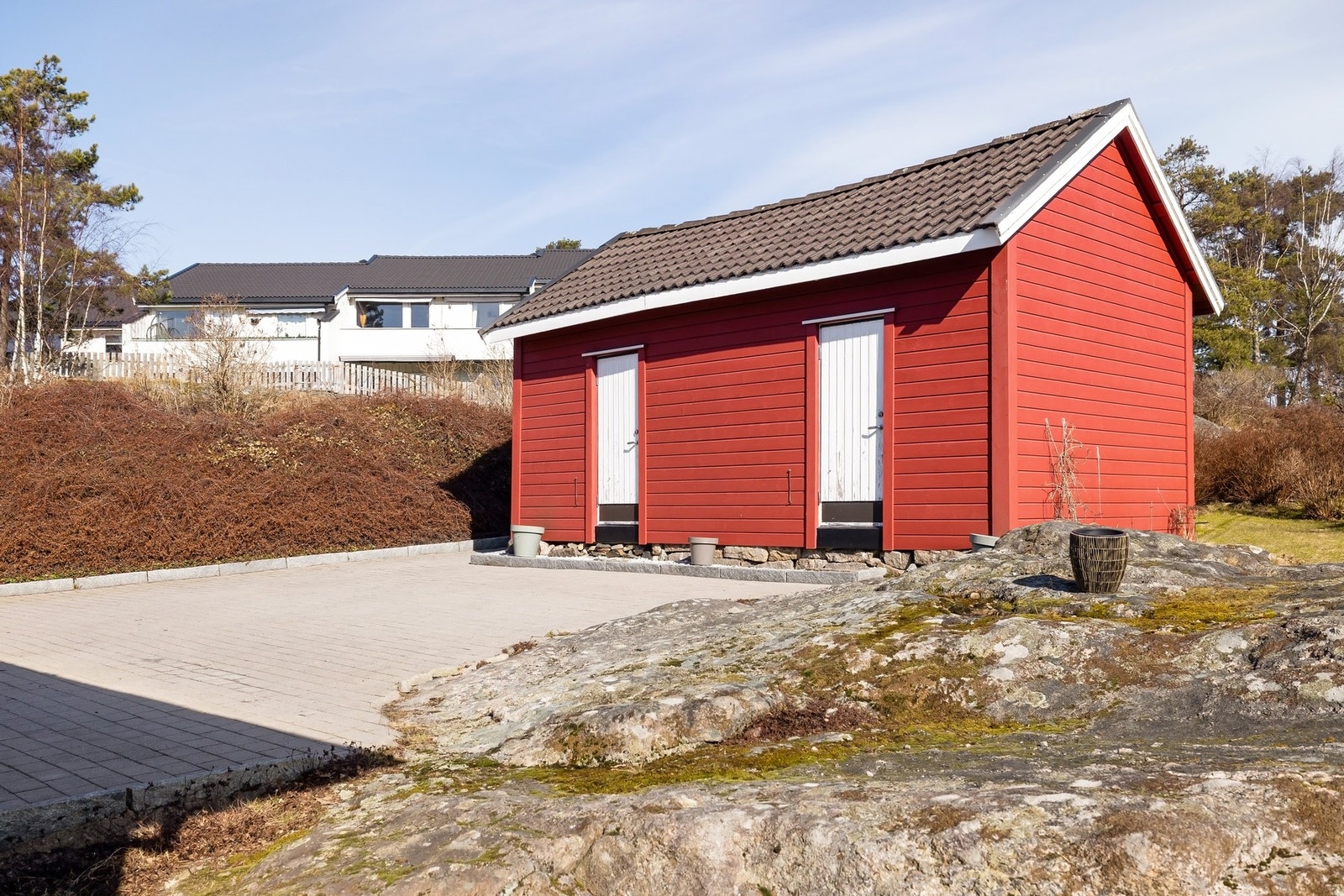 Utvendig boder. Galleribilde