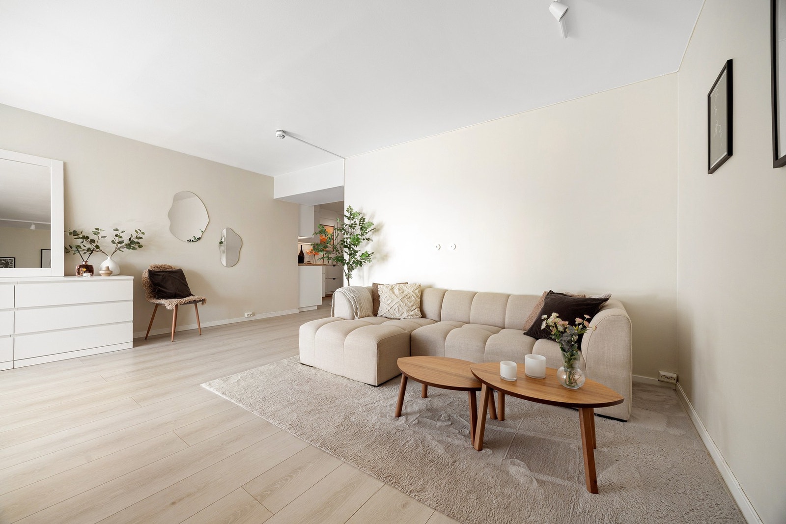 God plass til ønsket møblement. Galleribilde