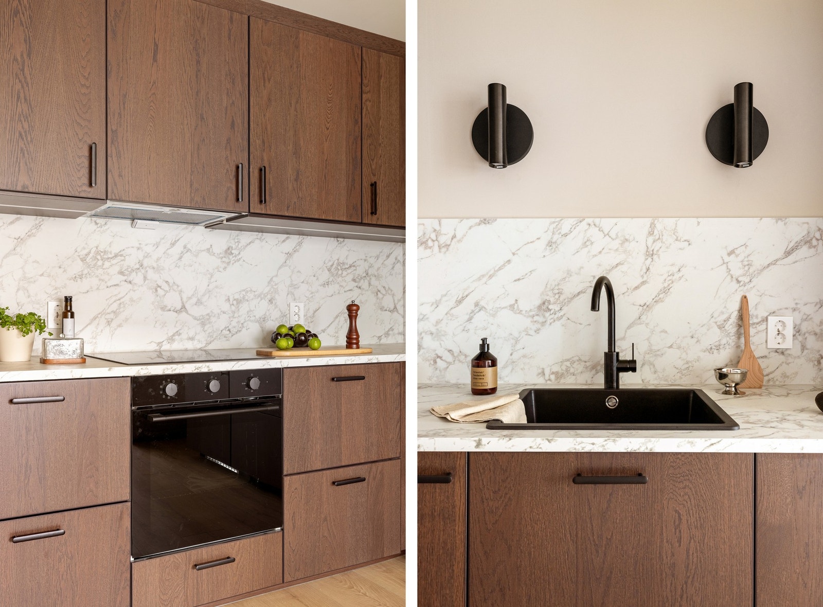 Det er montert Aquastop og komfyrvakt på kjøkkenet. Galleribilde