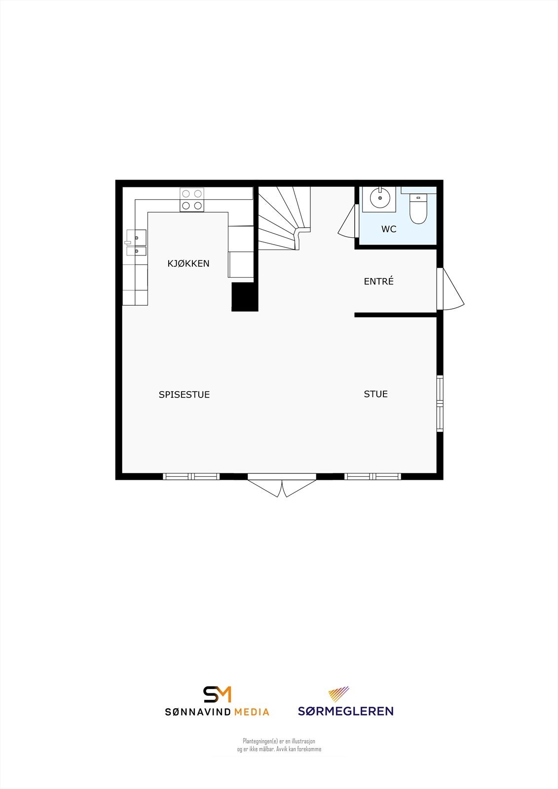 Plantegning 1.etasje Galleribilde