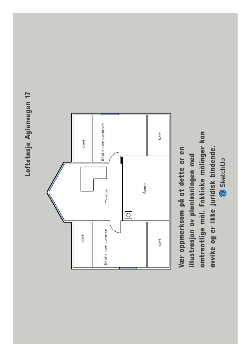 Plantegning loft Galleribilde