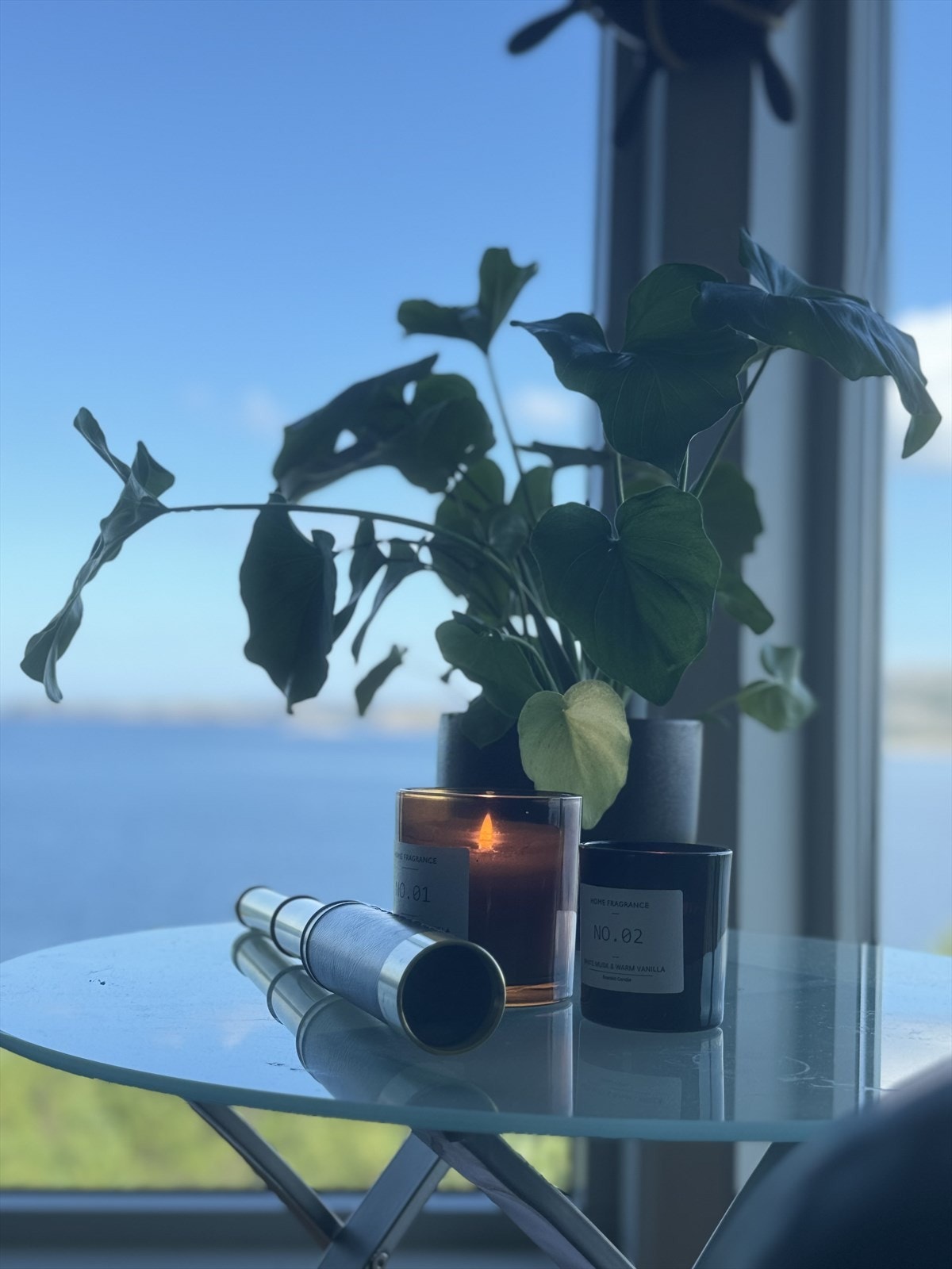 Detalj med utsikt i bakgrunn Galleribilde