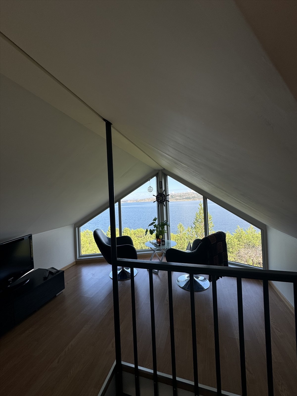 Loftstue med flott utsikt Galleribilde