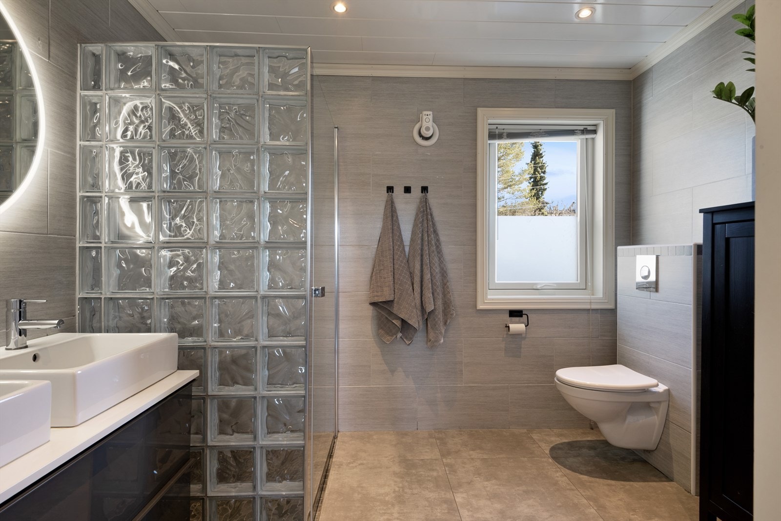 Vegghengt toalett. Galleribilde