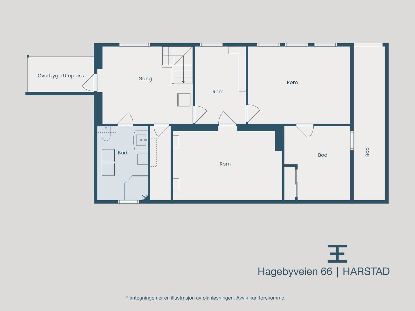 Plantegning kjeller Galleribilde