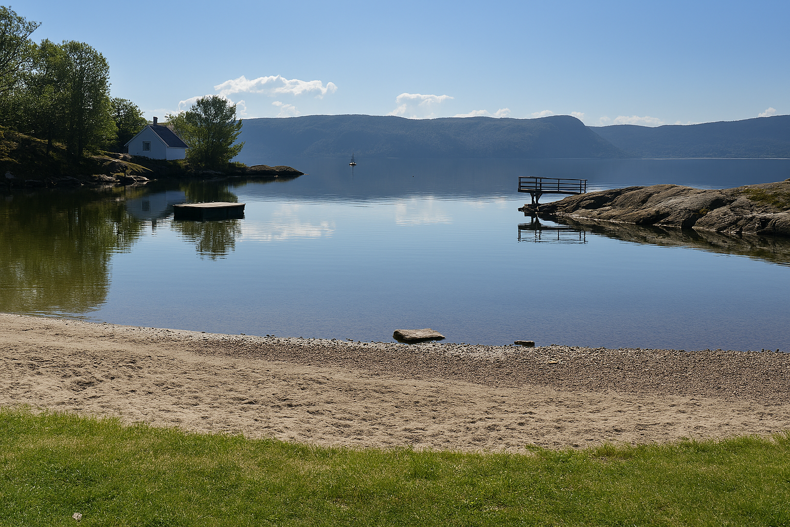 Badestrand i område Galleribilde