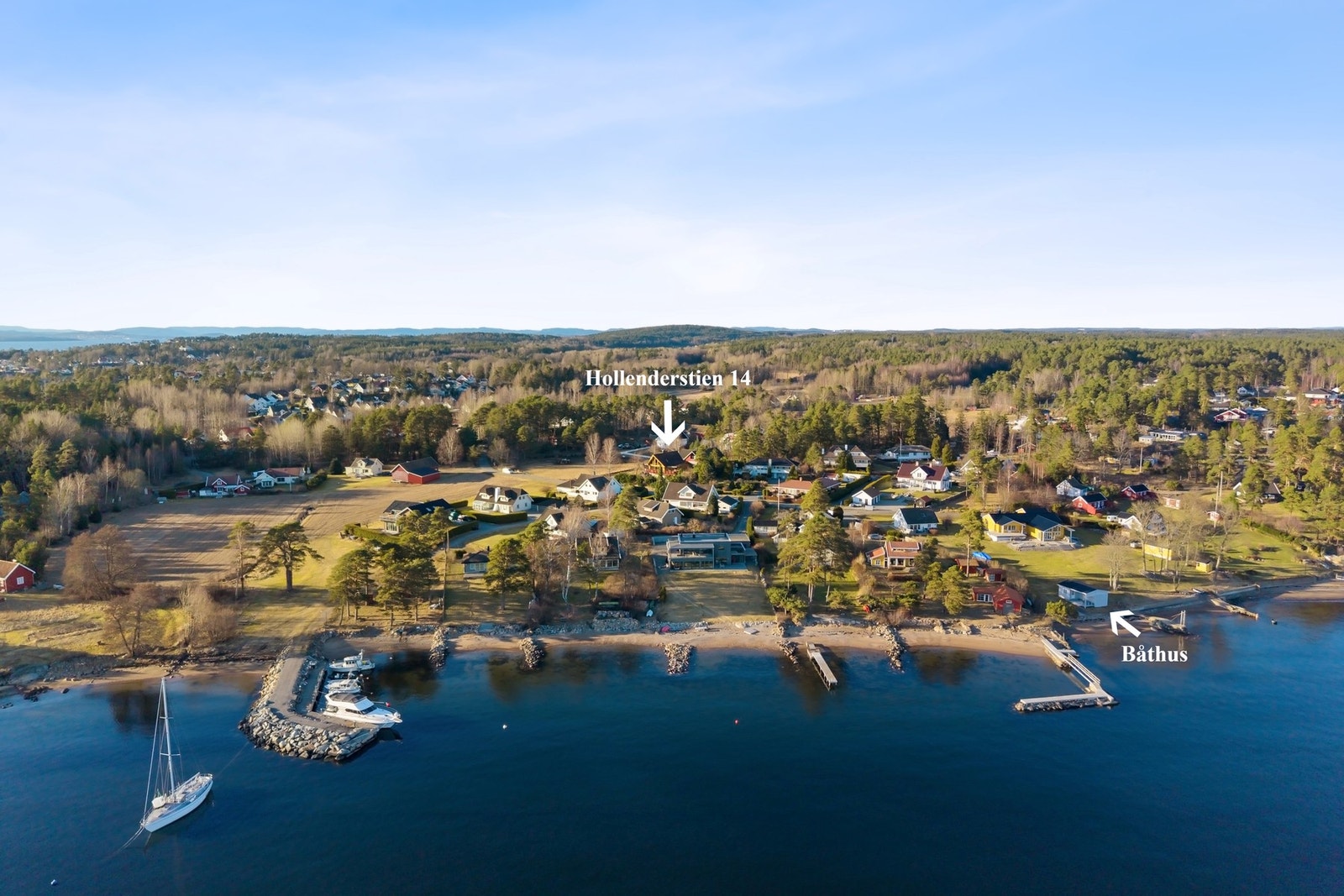 Naturskjønn beliggenhet på Larkollen Galleribilde