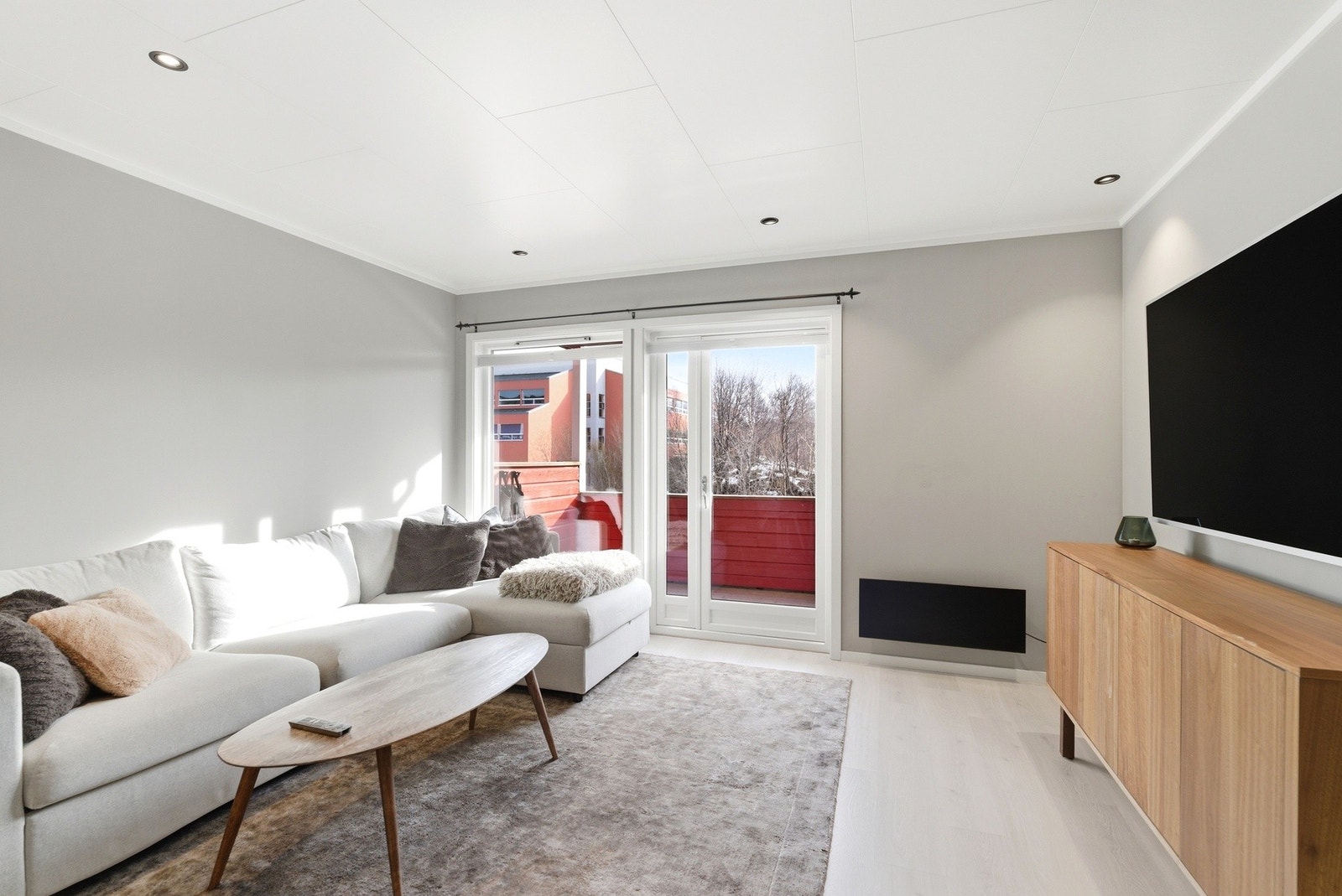 Utgang til takoverbygget balkong fra stuen. Galleribilde