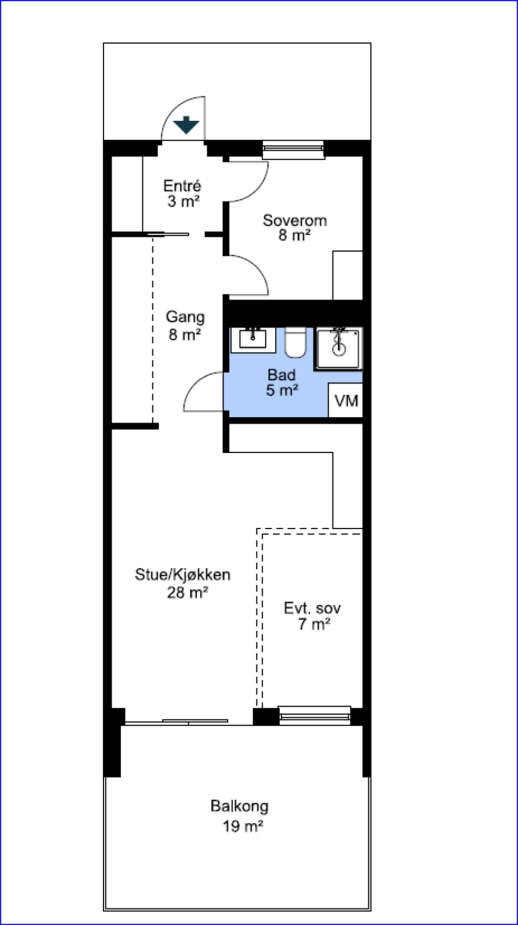 Planskisse Galleribilde
