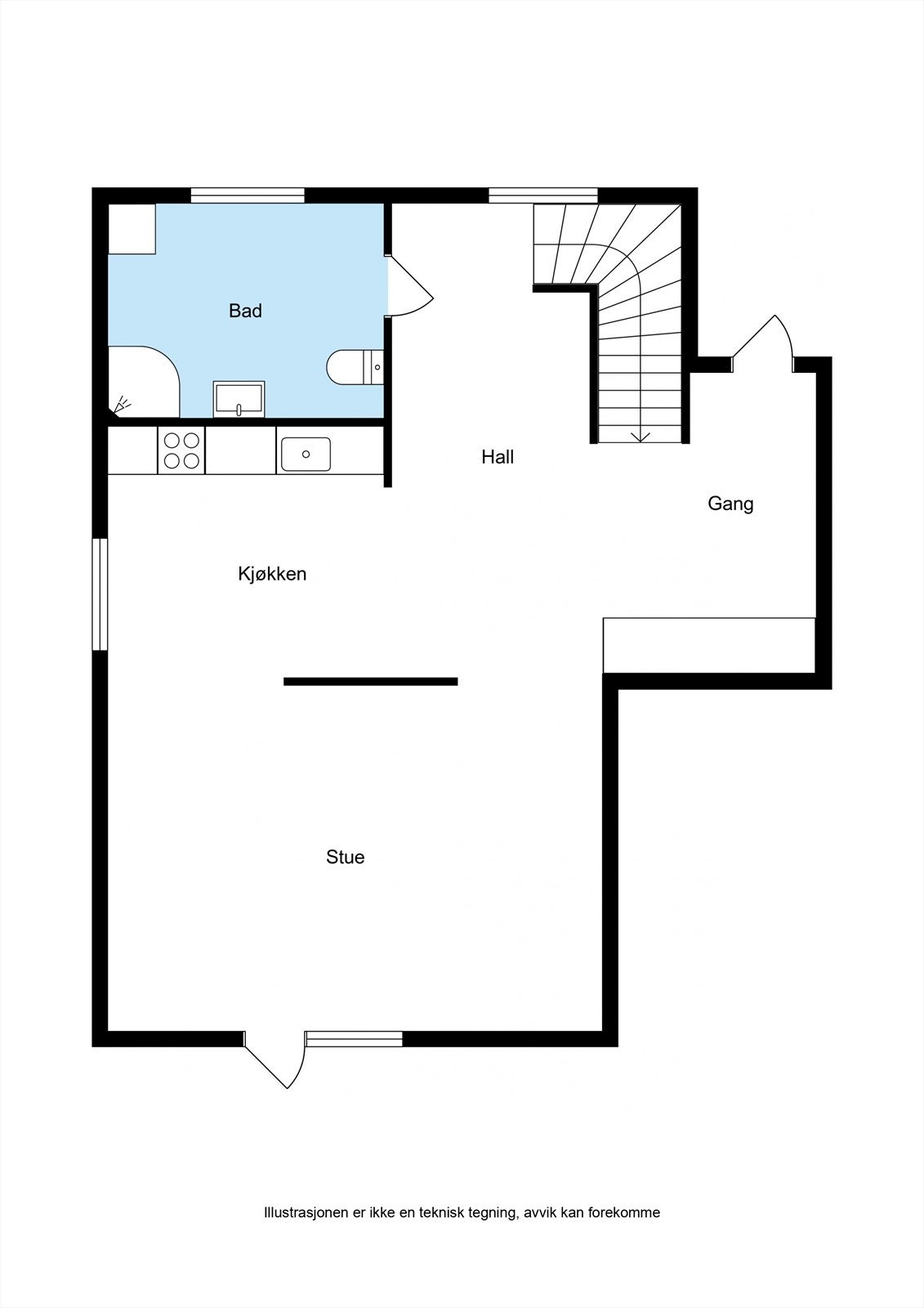 Planskisse 1. Etasje Galleribilde