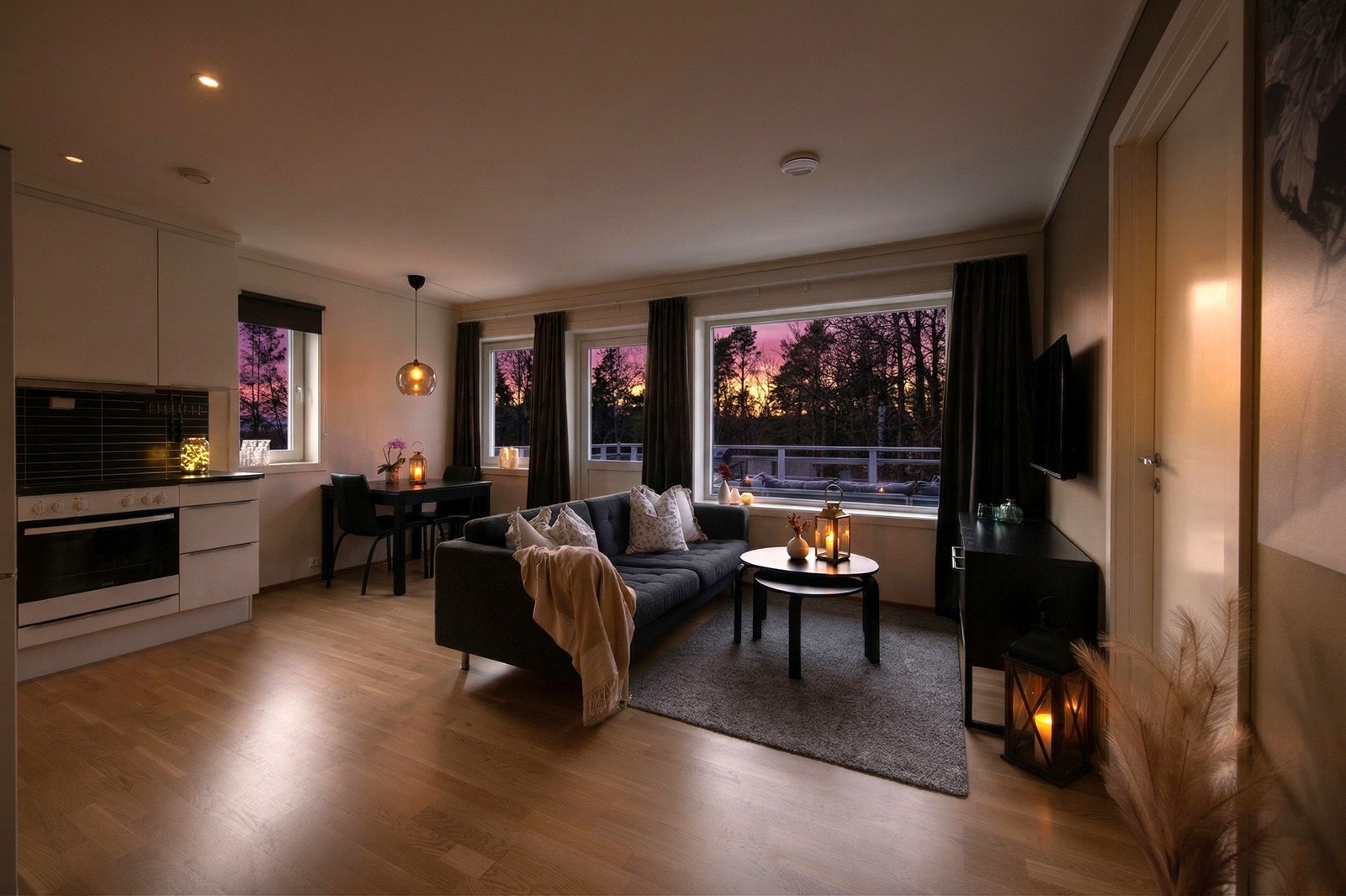 Kveldsstemning. Bilde er AI redigert for inspirasjon. Galleribilde