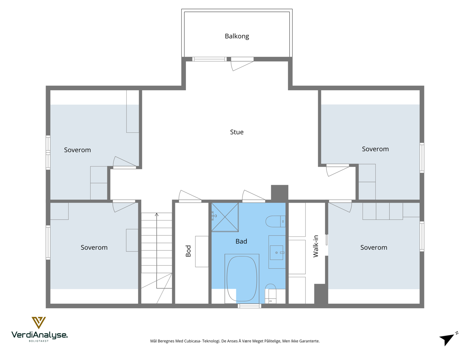 Planskisse 2. etasje Galleribilde