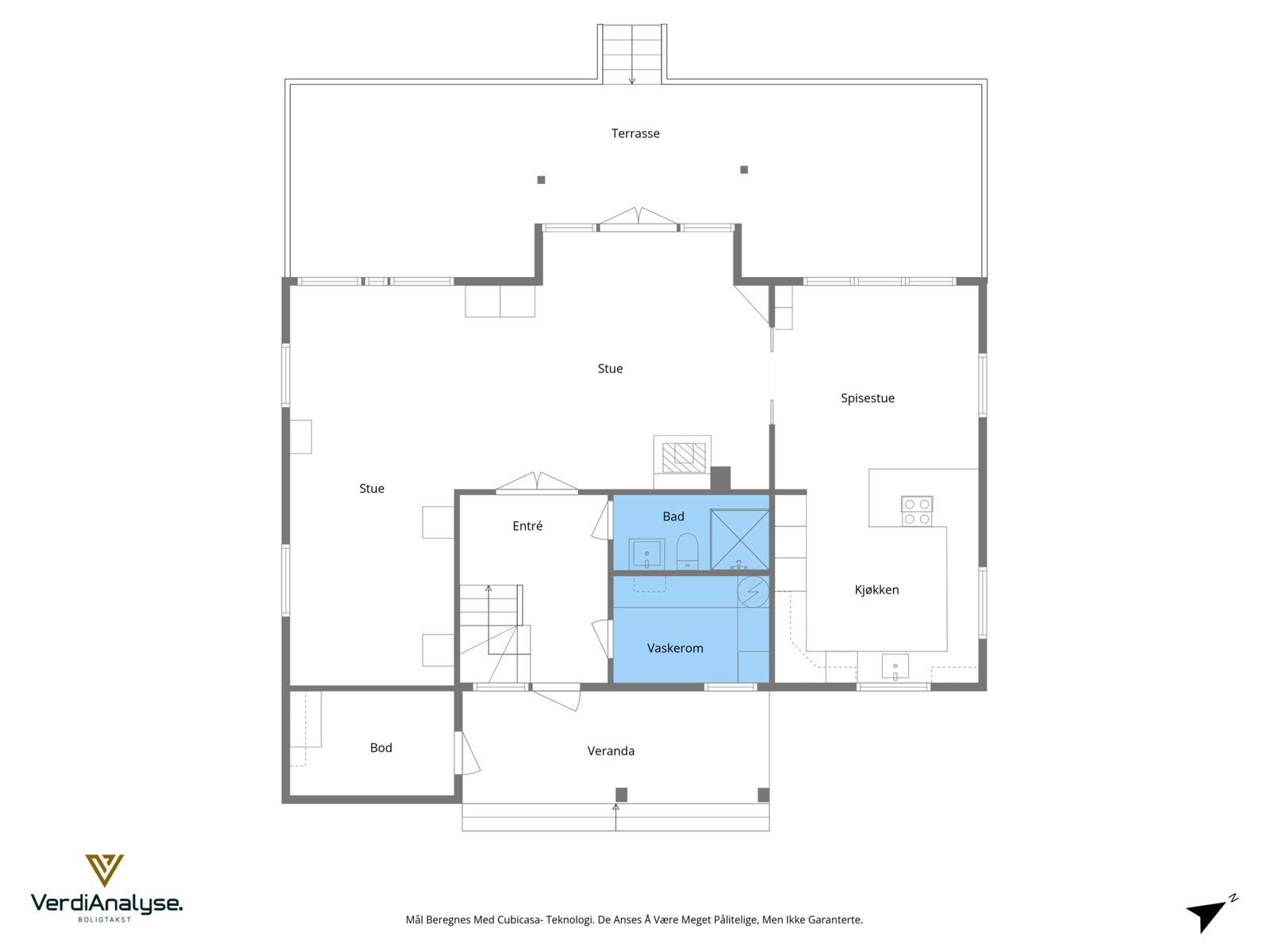Planskisse 1. etasje Galleribilde