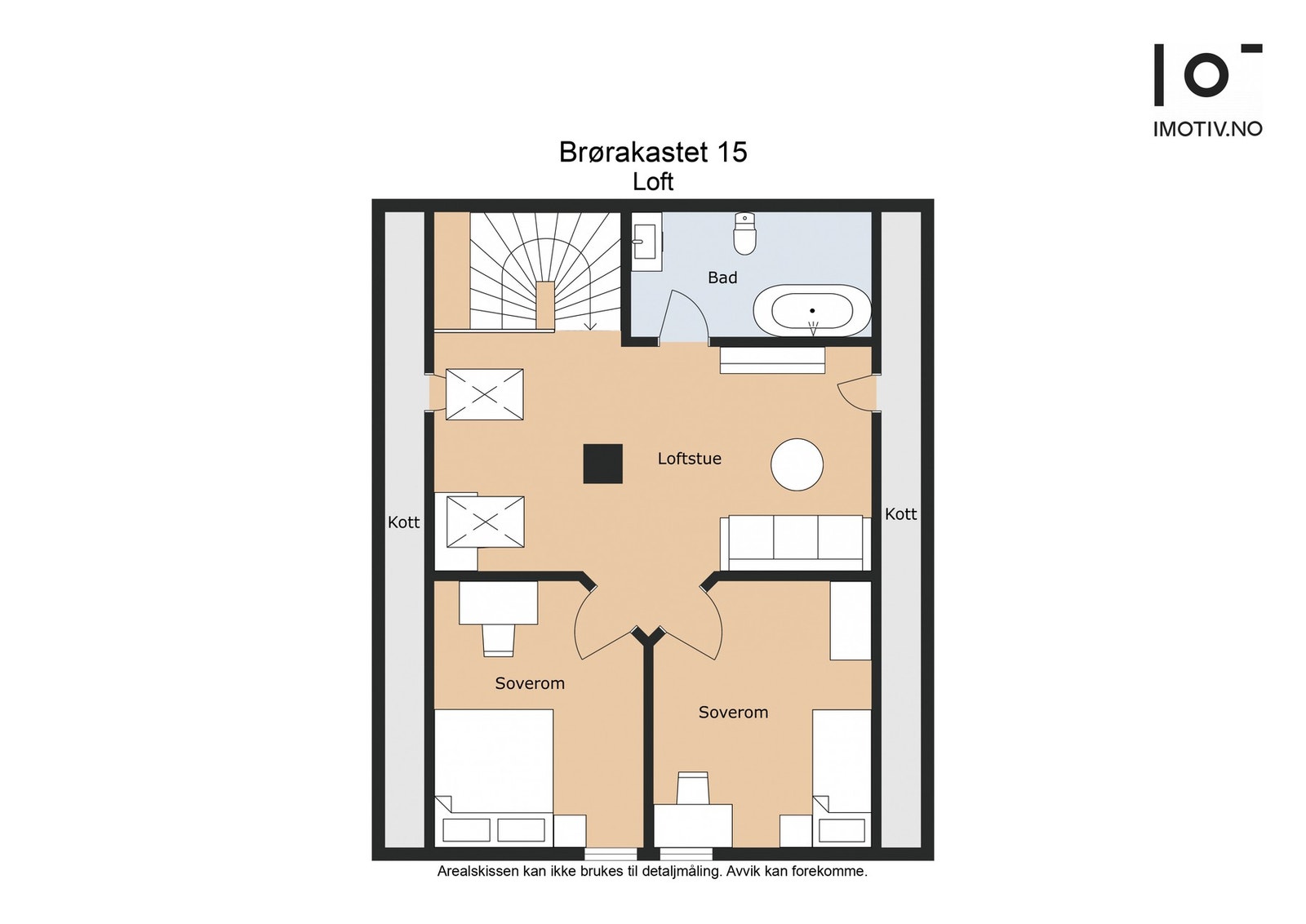 Planløsning loftetasje Galleribilde