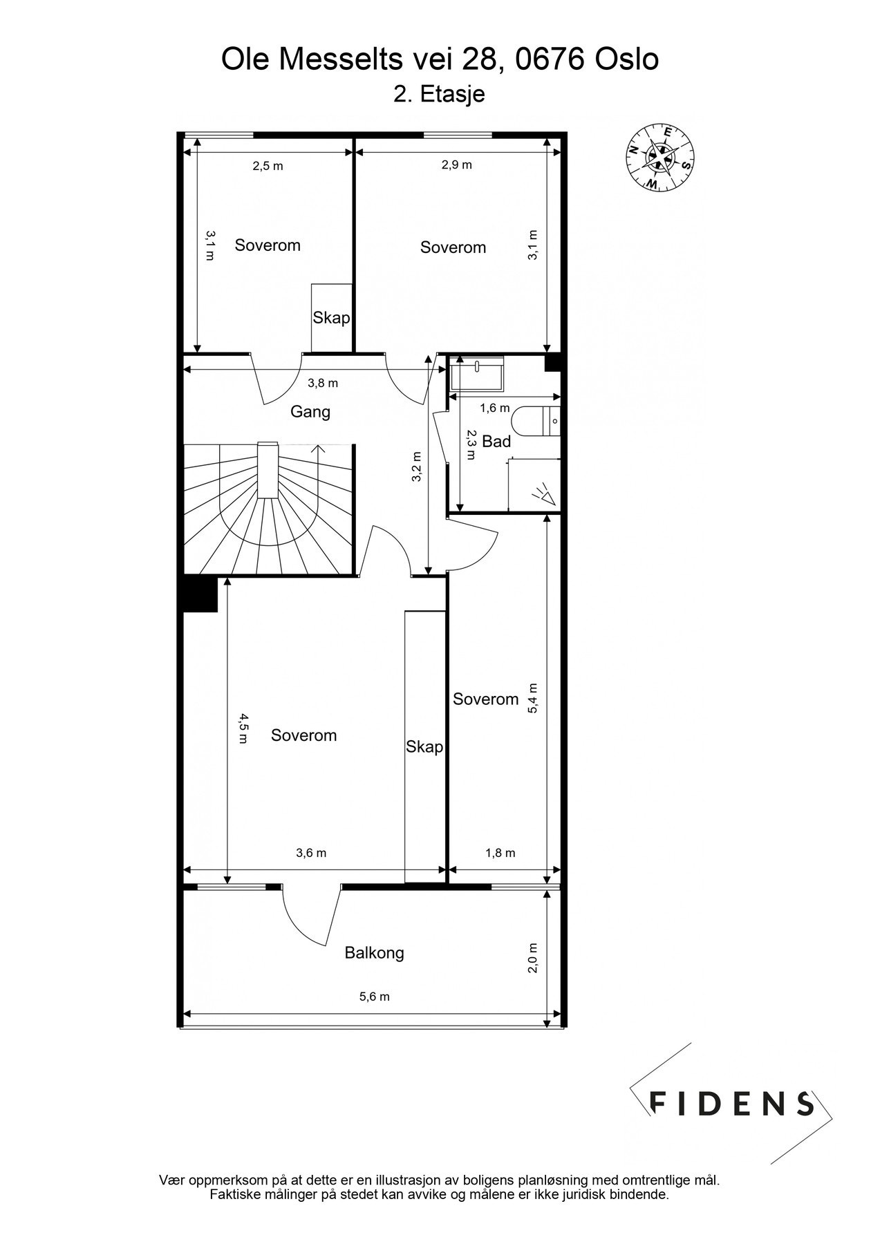 Plantegning 2. etasje Galleribilde