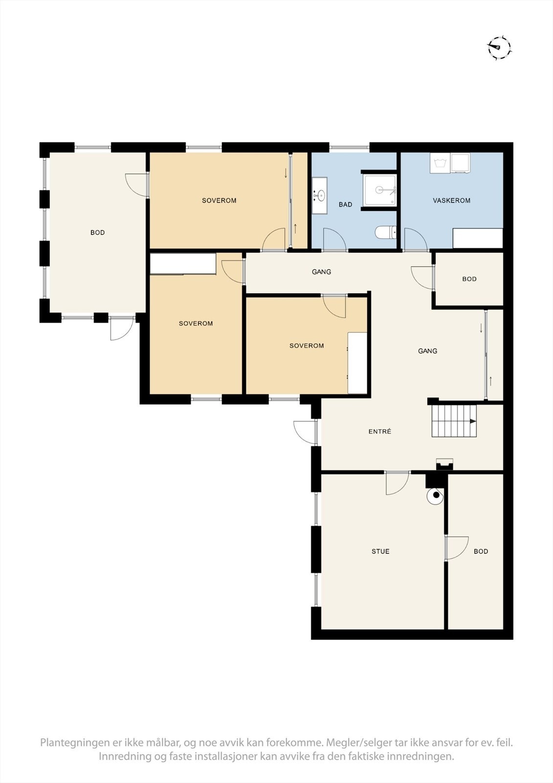 Plantegning underetasje. Galleribilde