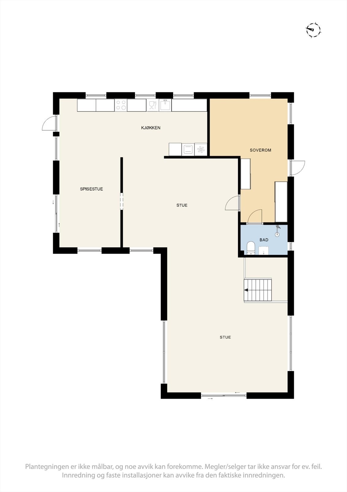 Plantegning 1. etasje. Galleribilde