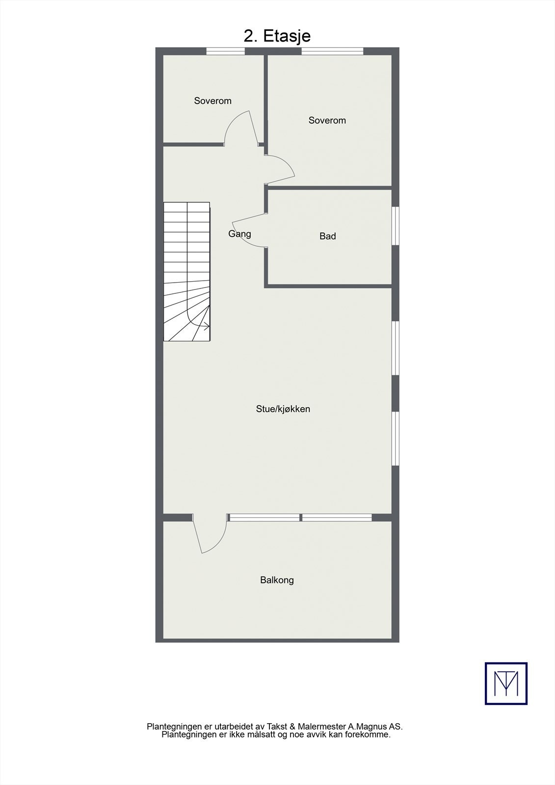Plantegning 2.etasje Galleribilde